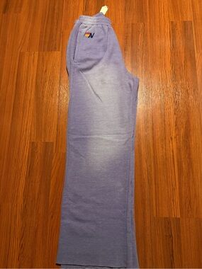 Aviator Nation Lavender Straight-Leg Track Pants with Small Logo